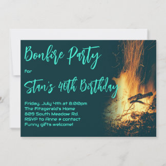 Bonfire Night Party Einladung