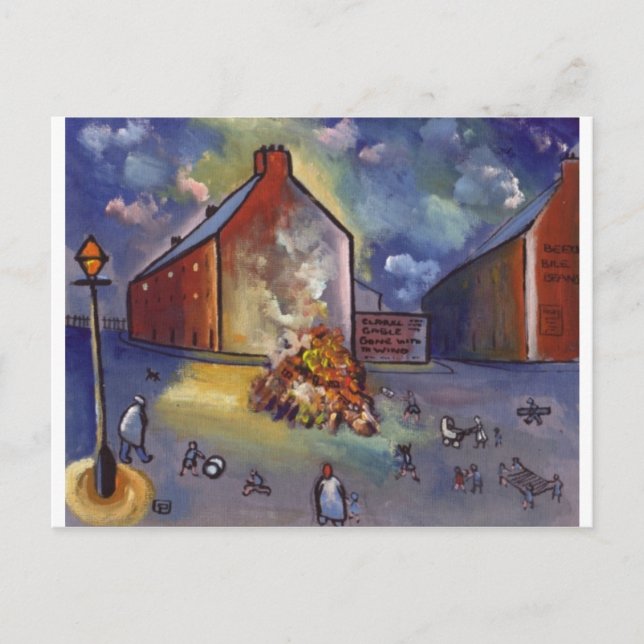 BONFIRE NIGHT POSTKARTE (Vorderseite)