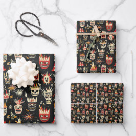 Bonfire Night Vereinigtes Muster 2 Geschenkpapier Set
