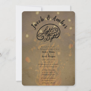 Bonfire Nights Rustic Faire-part de mariage
