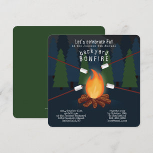 Bonfire-Party Einladung