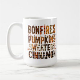 Bonfire Pumpkins Sweaters Cinnamon - Herbst Kaffeetasse