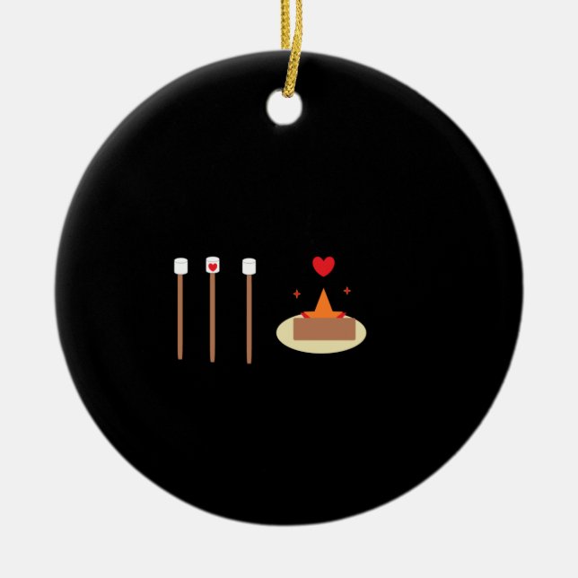 Bonfire-Tag Keramik Ornament (Vorne)