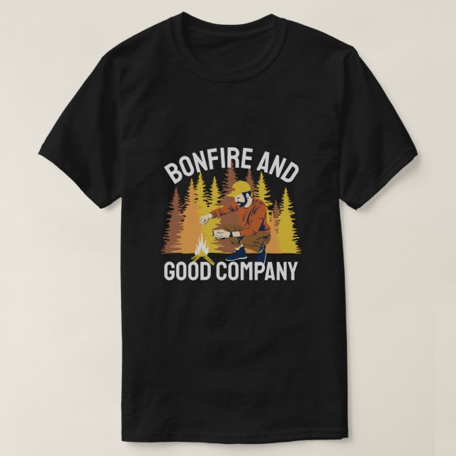 Bonfire und gute Firma T-Shirt (Design vorne)