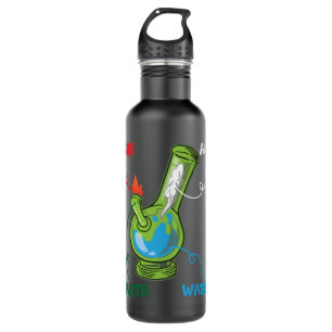 Bong Elements Feuer Wasser Erde Luft THC Weh Smoki Edelstahlflasche