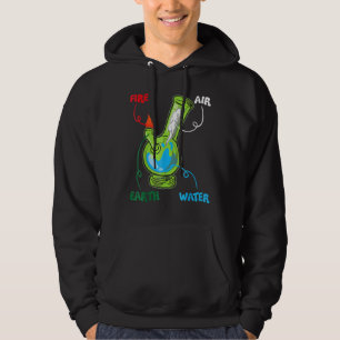 Bong Elements Feuer Wasser Erde Luft Thc Weh Smoki Hoodie