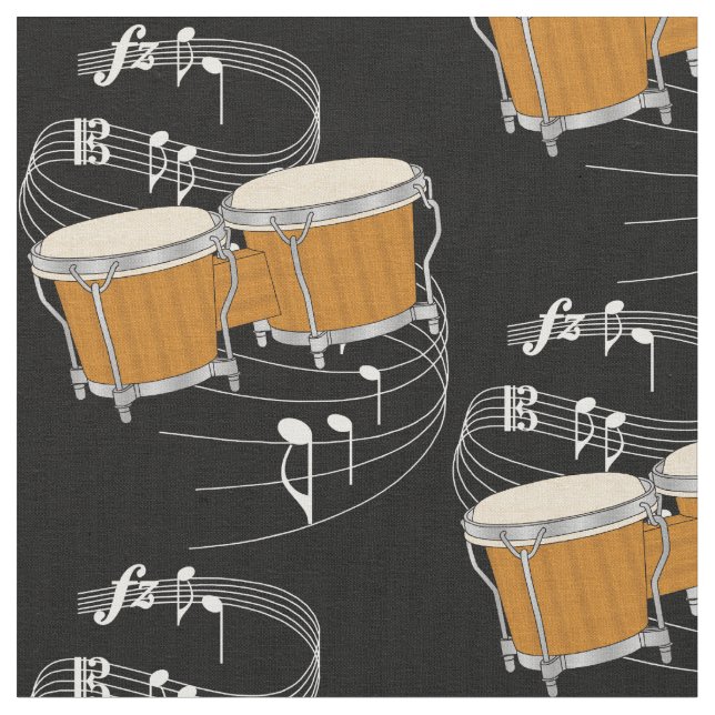 Bongo-Gewebe - Dunkelheit Stoff (Nahaufnahme)