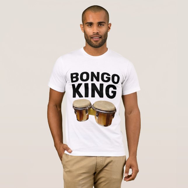 BONGO KING BONGO DRUMS T - SHIRT (Vorne ganz)