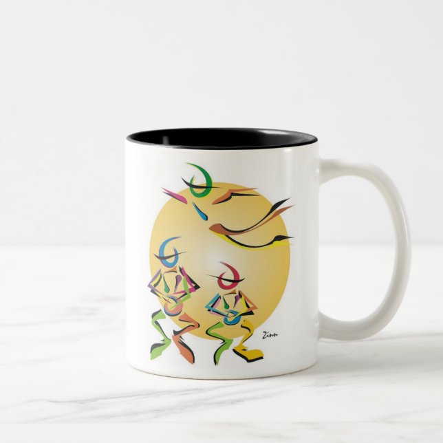 Bongo-Tasse Zweifarbige Tasse (Rechts)