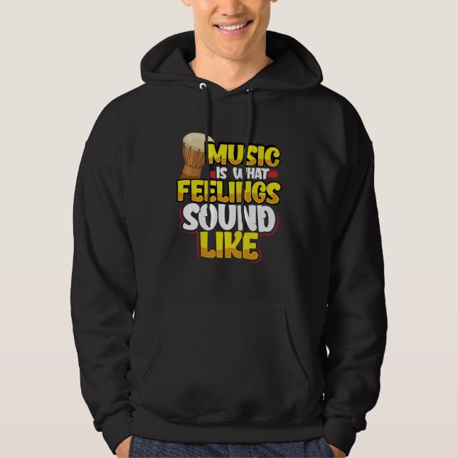 Bongotrommeln Hoodie (Vorderseite)