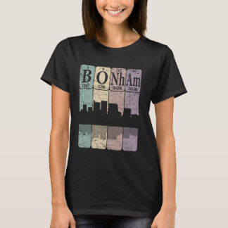 Bonham Periodic Table Elements Bonham Texas Retro T-Shirt