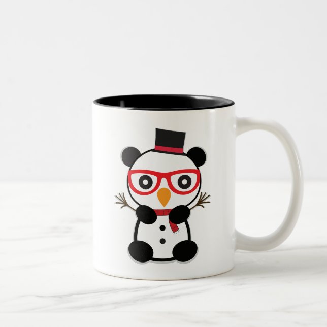 Bonhomme de neige de panda - Léon la tasse de (Droit)