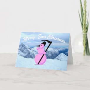 Bonhomme de neige d'EMO par une carte de voeux de