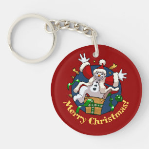 Bonhomme de neige drôle Joyeux Noël Surprise Dessi