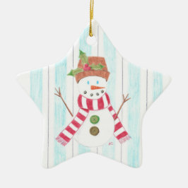 Bonhomme de neige keramikornament