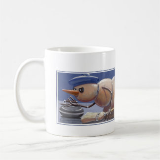 Bonhommes de neige sur la tasse de glace