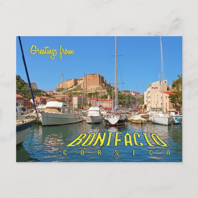 Bonifacio, Korsika, Frankreich Postkarte (Vorderseite)