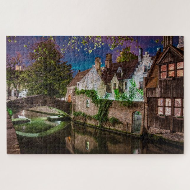 Bonifacius-Brücke im Brügge-Puzzle (Horizontal)