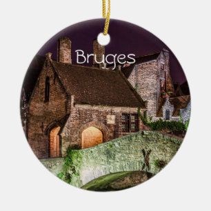 Bonifacius-Brücke in Brügge Keramik Ornament