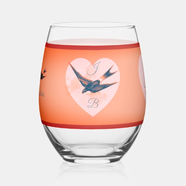 Bonis Avibus Drinkware Set Stemless Wine Glass Weinglas Ohne Stiel (Vorderseite)