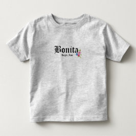 Bonita Hübsch Girls Individuelle Name Kleinkind T-shirt