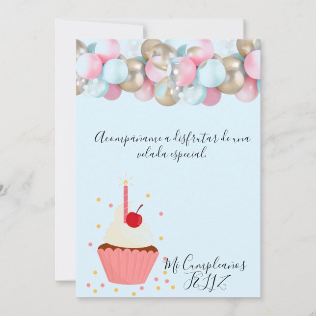 bonita Invitation de festejo (Devant)