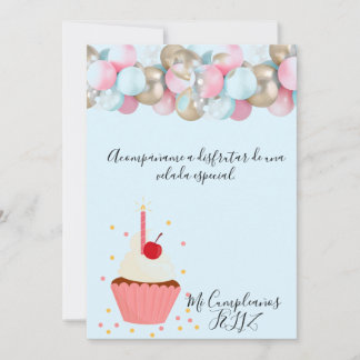 bonita Invitation de festejo Einladung