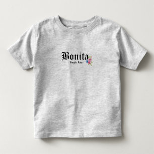 Bonita Pretty Girls Benutzerdefinierter Name Kleinkind T-shirt