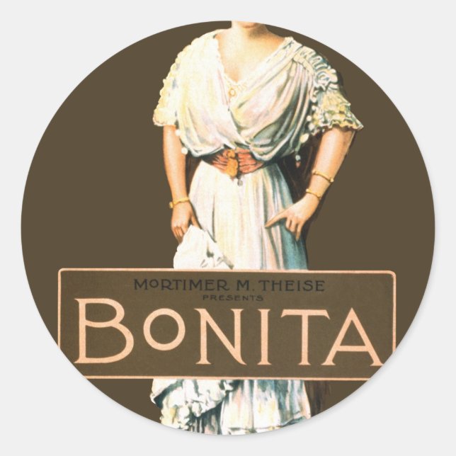 Bonita Runder Aufkleber (Vorderseite)