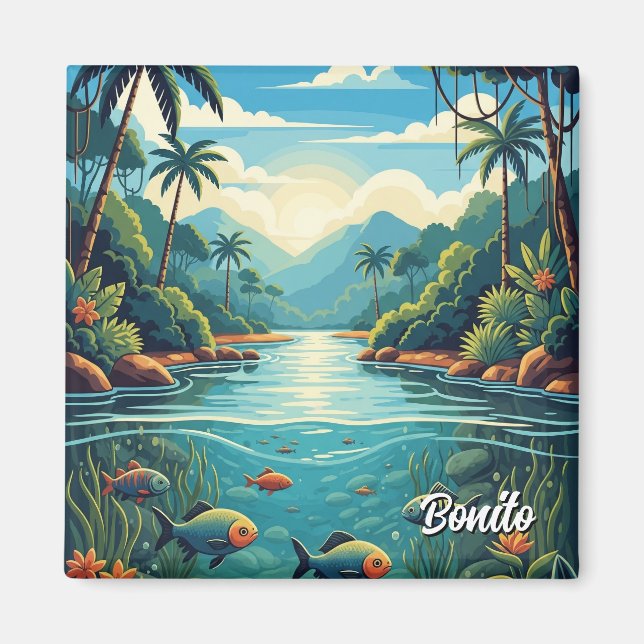 Bonito Brazil Travel Magnet (Vorne)