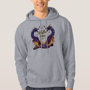 Bonjour 2026 Sweat à capuche Dual Dragon Fire
