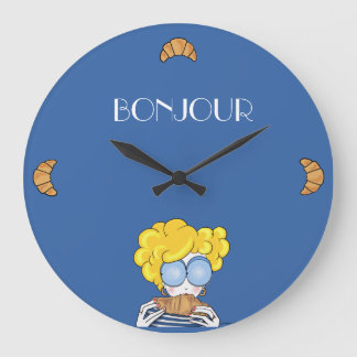 Bonjour-Akrylwall-Uhr Große Wanduhr