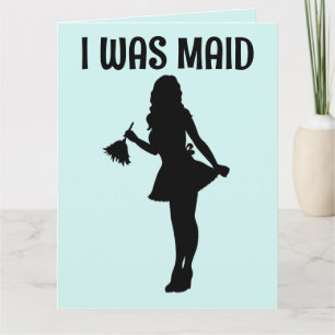 BONJOUR ANNIVERSAIRE CARTE FRANÇAISE MAID POUR MAR