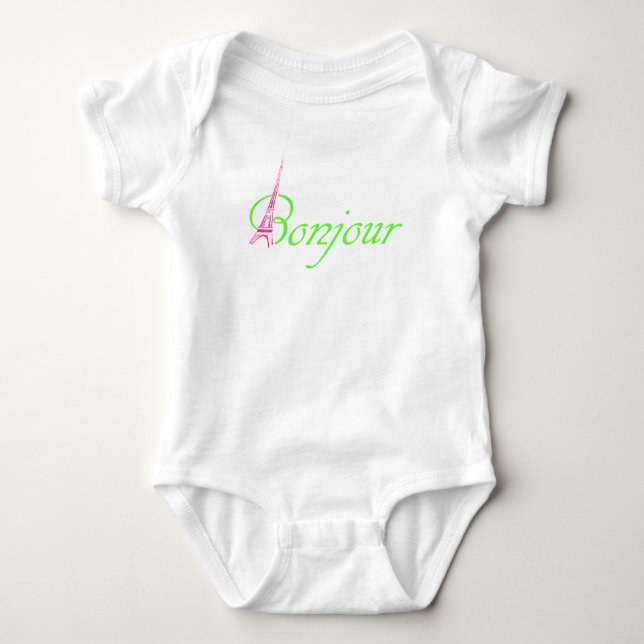 Bonjour Baby Strampler (Vorderseite)