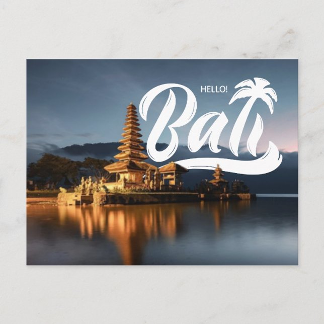 Bonjour Bali Indonésie Holiday Carte postale (Devant)