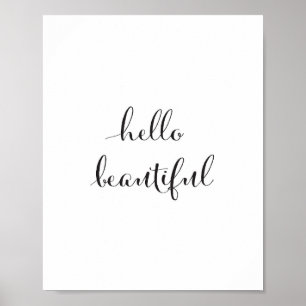 bonjour beau - art imprimé - décoration