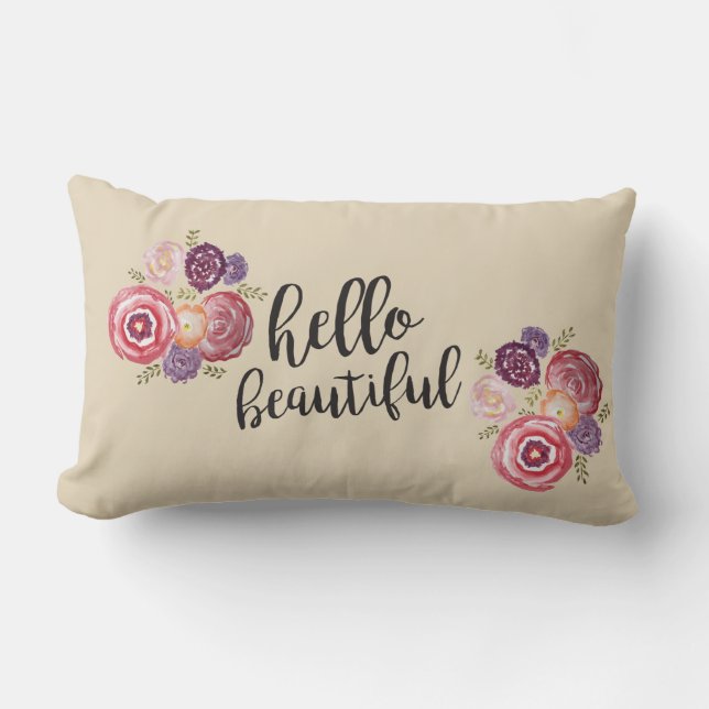 Bonjour Beau Coussin Fleur (Recto)