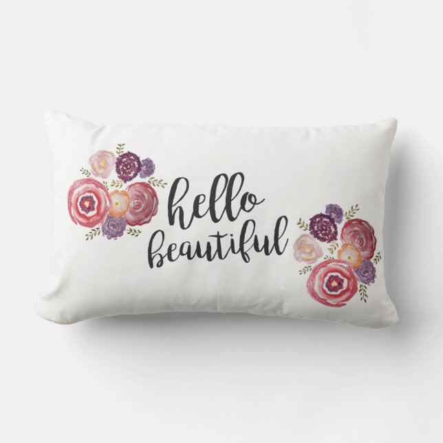 Bonjour Beau Coussin Fleur (Recto)