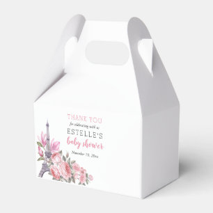 Bonjour Bebe Blumenfranzösischer Babydusche Geschenkschachtel