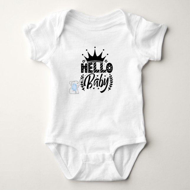 Bonjour bébé body bébé (Devant)