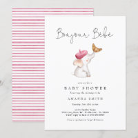 Bonjour Bebe Französisch Elephant Baby Girl Dusche