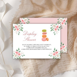 Bonjour Bebe French Café Bloral Display Dusche Begleitkarte