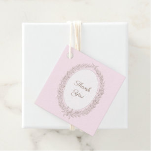 Bonjour Bebe French Patisserie Danke Pink Geschenkanhänger