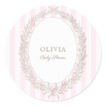 Bonjour Bebe French Patisserie Pink Strip