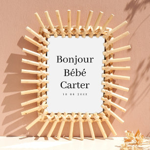 Bonjour Bébé   Moderne minimalistische Kinderzimme Poster