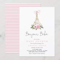 Bonjour Bebe Paris Französisch Pink Eiffel Baby Du