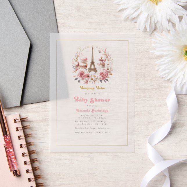 Bonjour Bébé Parisian Chic Baby Shower (Hochzeit)