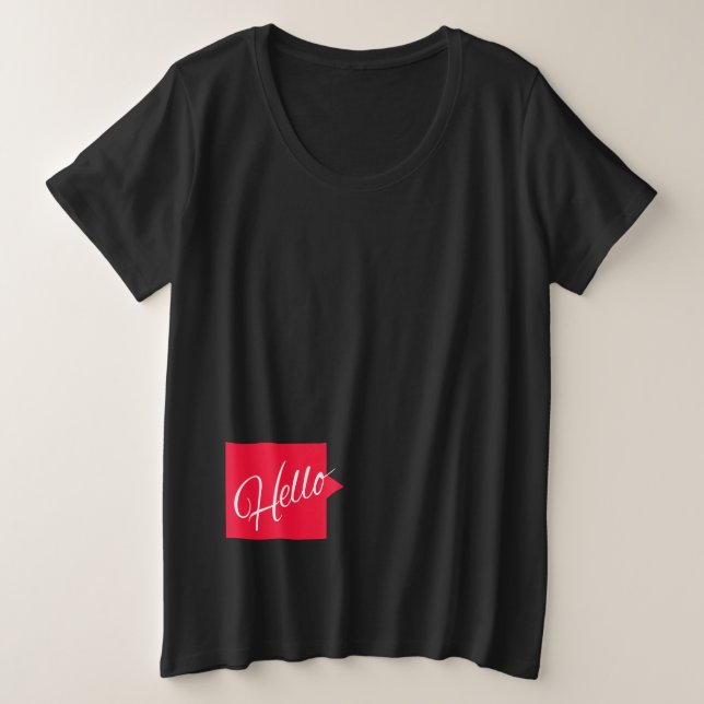 Bonjour bébé parole citations maternité t-shirt (Design devant)