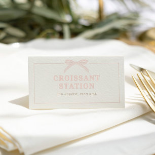 Bonjour Bébé Pink Paris Eiffel Baby Dusche Platzkarte