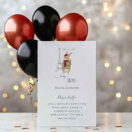 Bonjour Bebe Rabbit Babydusche Windelwanne Begleitkarte